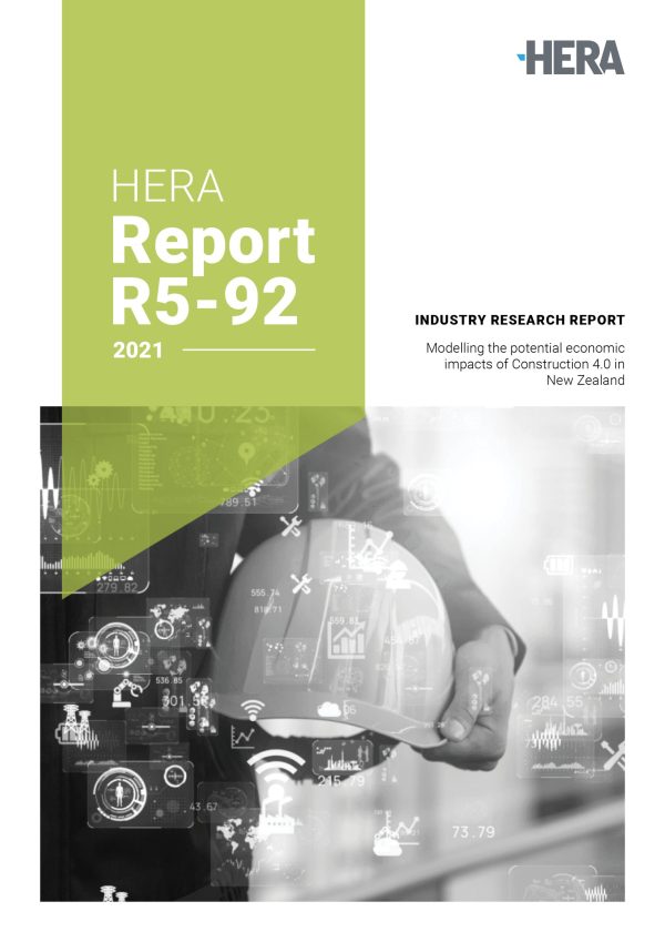 HERA Report R5-92: Modelling the potential economic impacts of Construction 4.0 in Aotearoa NZ